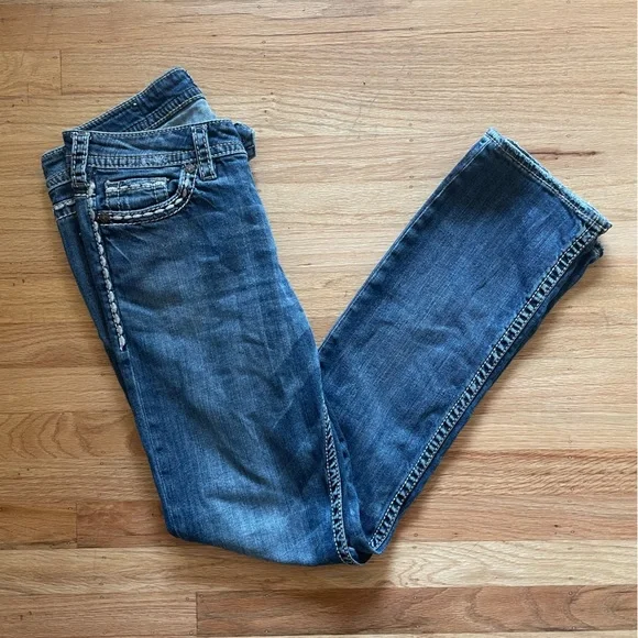 Silver Jeans Co. Tuesday Mid Straight Leg Jeans - Picture 11 of 11